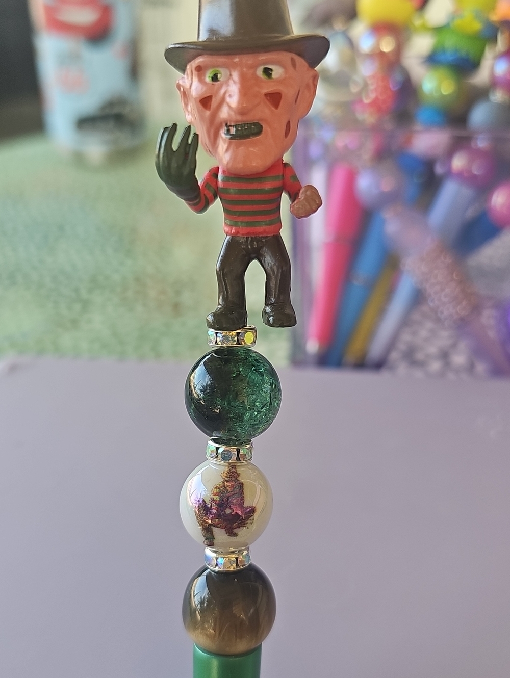 Freddy Krueger Horror Custom Beadable Pen